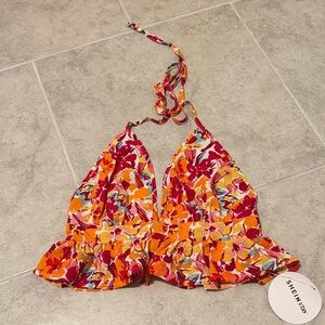 SHEIN Multicolor Floral Crop Top